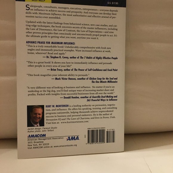 Maximum Influence 2nd Edn by Kurt W. Mortensen - Picture 2 of 3